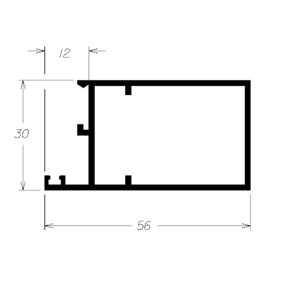 Quadro Folha Fixa 56mm