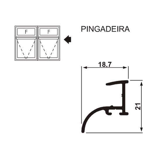 Pingadeira Maxim-Ar Gold Preto